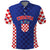 Custom Croatia National Heritage Polo Shirt Blue Checkered Croatian Pride - Wonder Print Shop