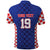 Custom Croatia National Heritage Polo Shirt Blue Checkered Croatian Pride - Wonder Print Shop