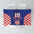 Custom Croatia National Heritage Tablecloth Blue Checkered Croatian Pride - Wonder Print Shop