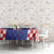 Custom Croatia National Heritage Tablecloth Blue Checkered Croatian Pride - Wonder Print Shop