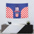 Custom Croatia National Heritage Tapestry Blue Checkered Croatian Pride - Wonder Print Shop