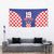 Custom Croatia National Heritage Tapestry Blue Checkered Croatian Pride - Wonder Print Shop