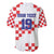 Custom Croatia National Heritage Baseball Jersey Red and White Checkerboard Design - Wonder Print Shop
