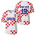 Custom Croatia National Heritage Baseball Jersey Red and White Checkerboard Design - Wonder Print Shop