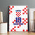 Custom Croatia National Heritage Canvas Wall Art Red and White Checkerboard Design - Wonder Print Shop