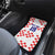 Custom Croatia National Heritage Car Mats Red and White Checkerboard Design - Wonder Print Shop