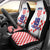 Custom Croatia National Heritage Car Seat Cover Red and White Checkerboard Design - Wonder Print Shop