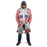 Custom Croatia National Heritage Cloak Red and White Checkerboard Design - Wonder Print Shop