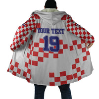 Custom Croatia National Heritage Cloak Red and White Checkerboard Design - Wonder Print Shop