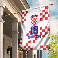 Custom Croatia National Heritage Garden Flag Red and White Checkerboard Design - Wonder Print Shop