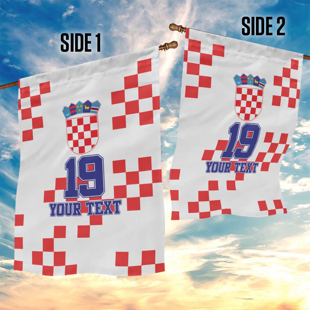 Custom Croatia National Heritage Garden Flag Red and White Checkerboard Design - Wonder Print Shop