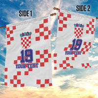Custom Croatia National Heritage Garden Flag Red and White Checkerboard Design - Wonder Print Shop
