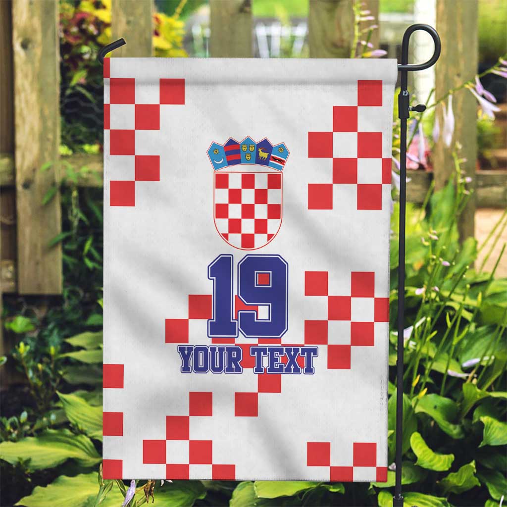 Custom Croatia National Heritage Garden Flag Red and White Checkerboard Design - Wonder Print Shop