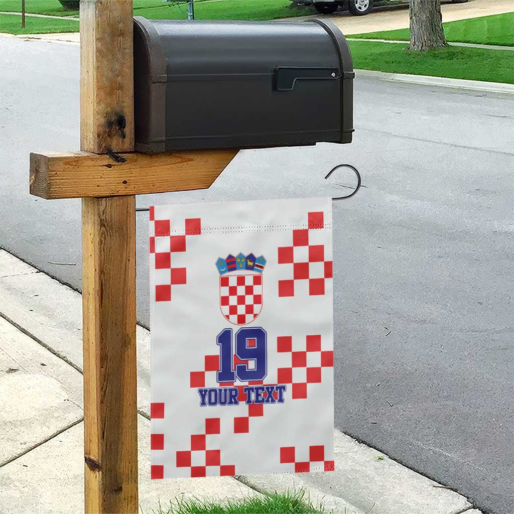 Custom Croatia National Heritage Garden Flag Red and White Checkerboard Design - Wonder Print Shop