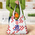 Custom Croatia National Heritage Grocery Bag Red and White Checkerboard Design - Wonder Print Shop