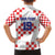 Custom Croatia National Heritage Kid Hawaiian Shirt Red and White Checkerboard Design - Wonder Print Shop