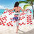 Custom Croatia National Heritage Sarong Red and White Checkerboard Design - Wonder Print Shop