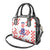 Custom Croatia National Heritage Shoulder Handbag Red and White Checkerboard Design - Wonder Print Shop