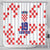 Custom Croatia National Heritage Shower Curtain Red and White Checkerboard Design - Wonder Print Shop