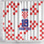 Custom Croatia National Heritage Shower Curtain Red and White Checkerboard Design - Wonder Print Shop