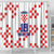 Custom Croatia National Heritage Shower Curtain Red and White Checkerboard Design - Wonder Print Shop