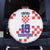 Custom Croatia National Heritage Spare Tire Cover Red and White Checkerboard Design - Wonder Print Shop