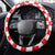 Croatia National Heritage Steering Wheel Cover Red and White Checkerboard Design - Wonder Print Shop