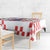 Custom Croatia National Heritage Tablecloth Red and White Checkerboard Design - Wonder Print Shop