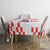 Custom Croatia National Heritage Tablecloth Red and White Checkerboard Design - Wonder Print Shop