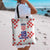 Custom Croatia National Heritage Tote Bag Red and White Checkerboard Design - Wonder Print Shop