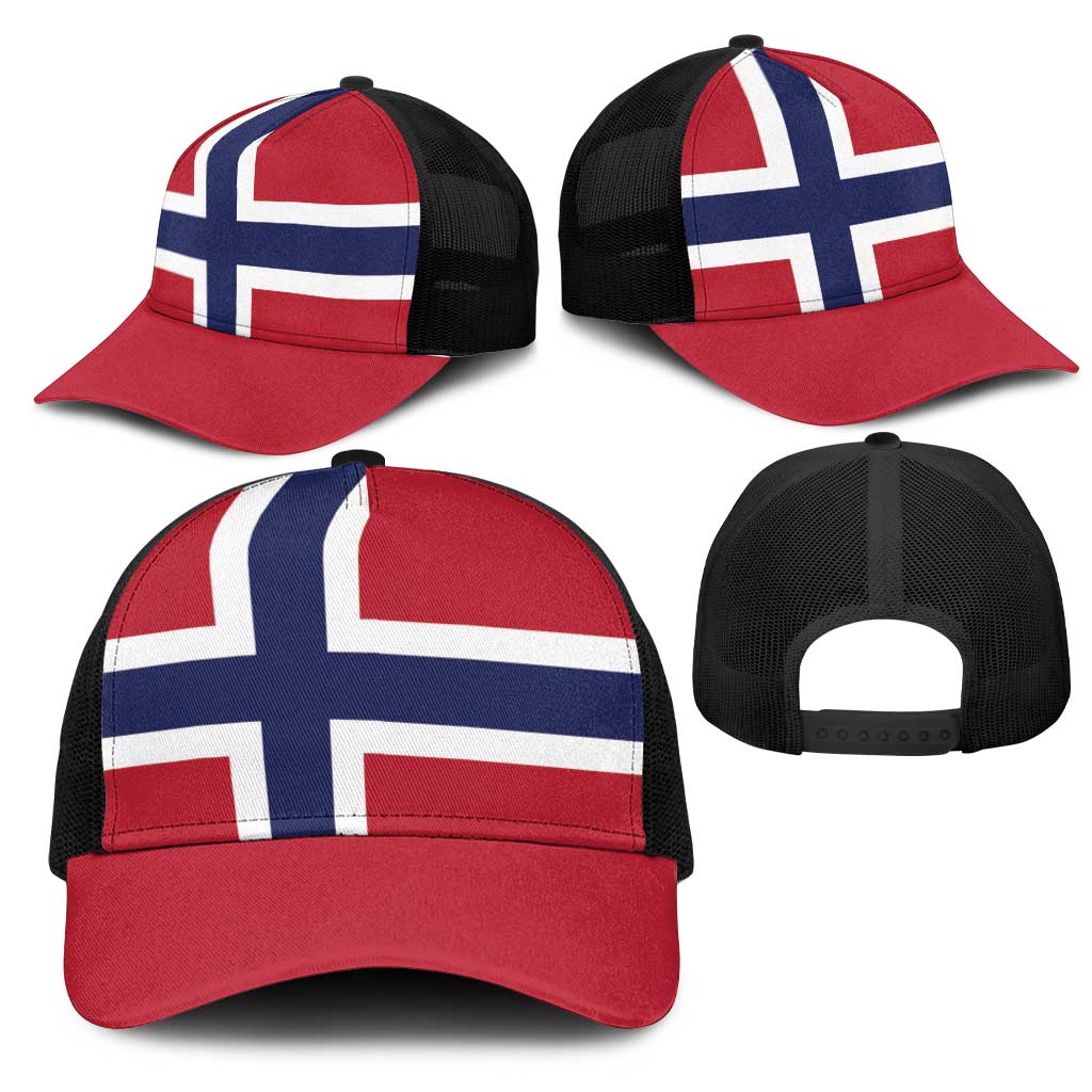 Norway Mesh Trucker Cap National Flag Colors - Wonder Print Shop