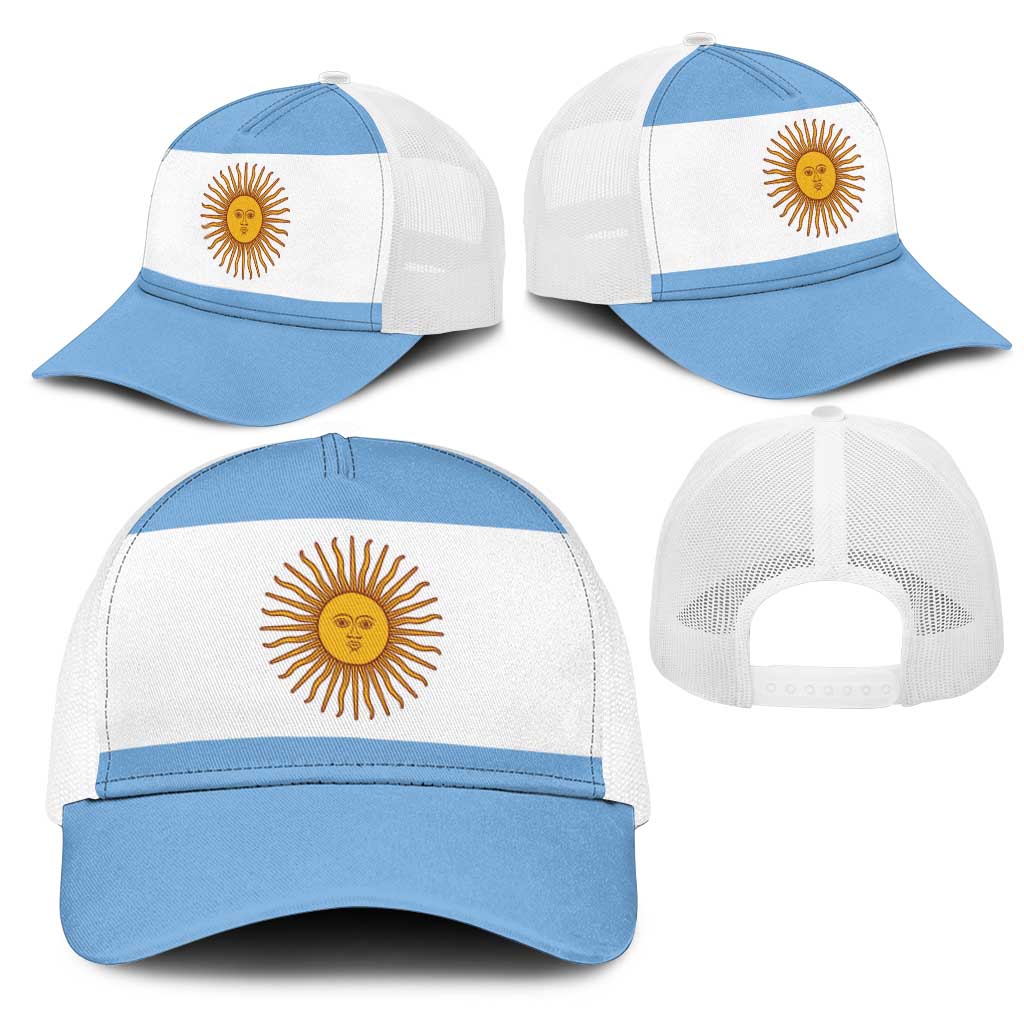 Argentina Mesh Trucker Cap National Flag Colors - Wonder Print Shop