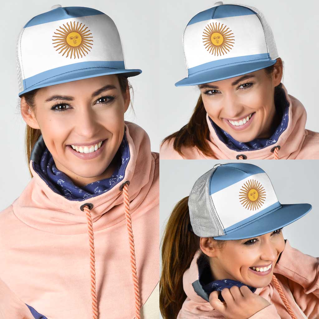 Argentina Mesh Trucker Cap National Flag Colors - Wonder Print Shop