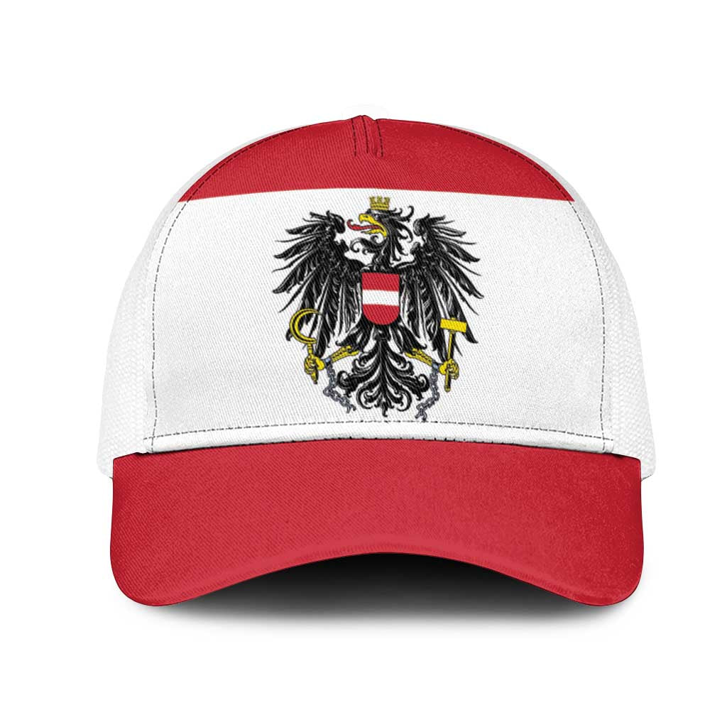 Austria Mesh Trucker Cap National Flag Colors - Wonder Print Shop
