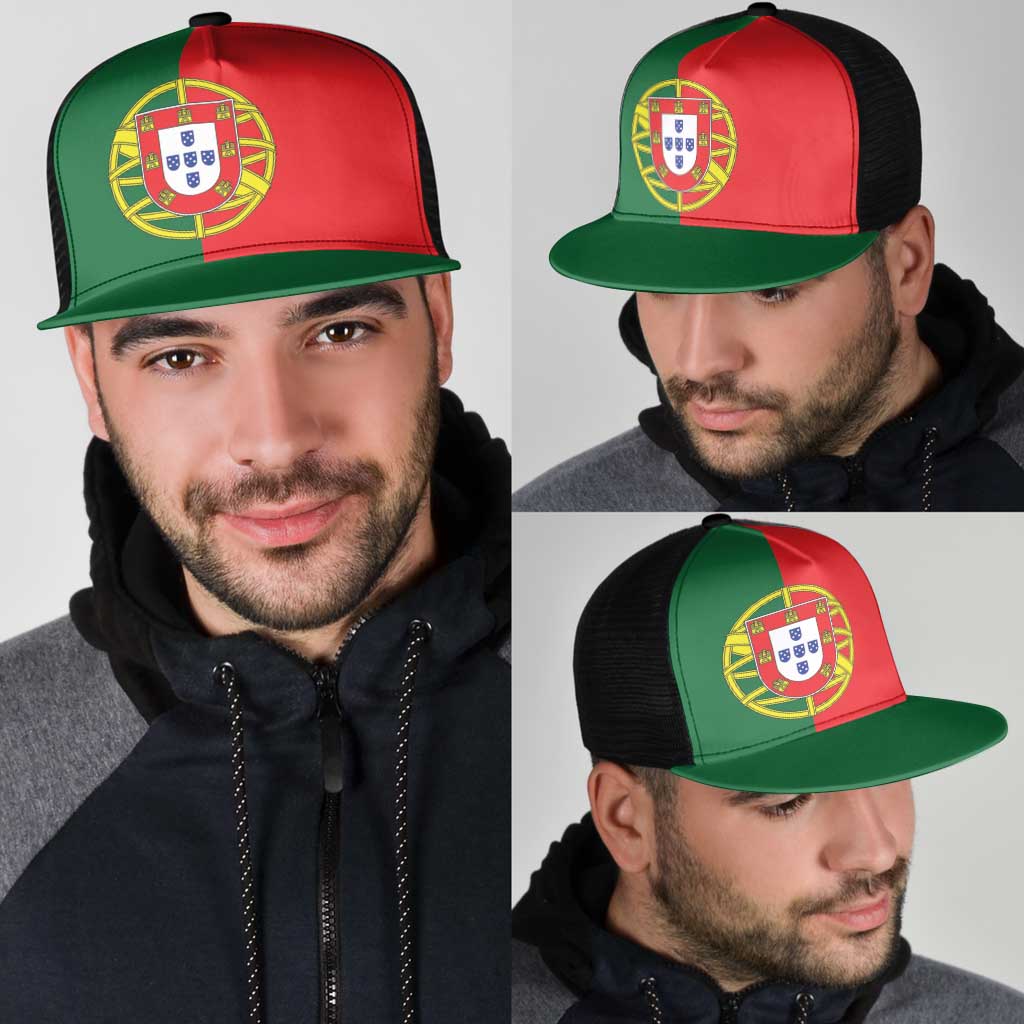 Portugal Mesh Trucker Cap National Flag Colors - Wonder Print Shop