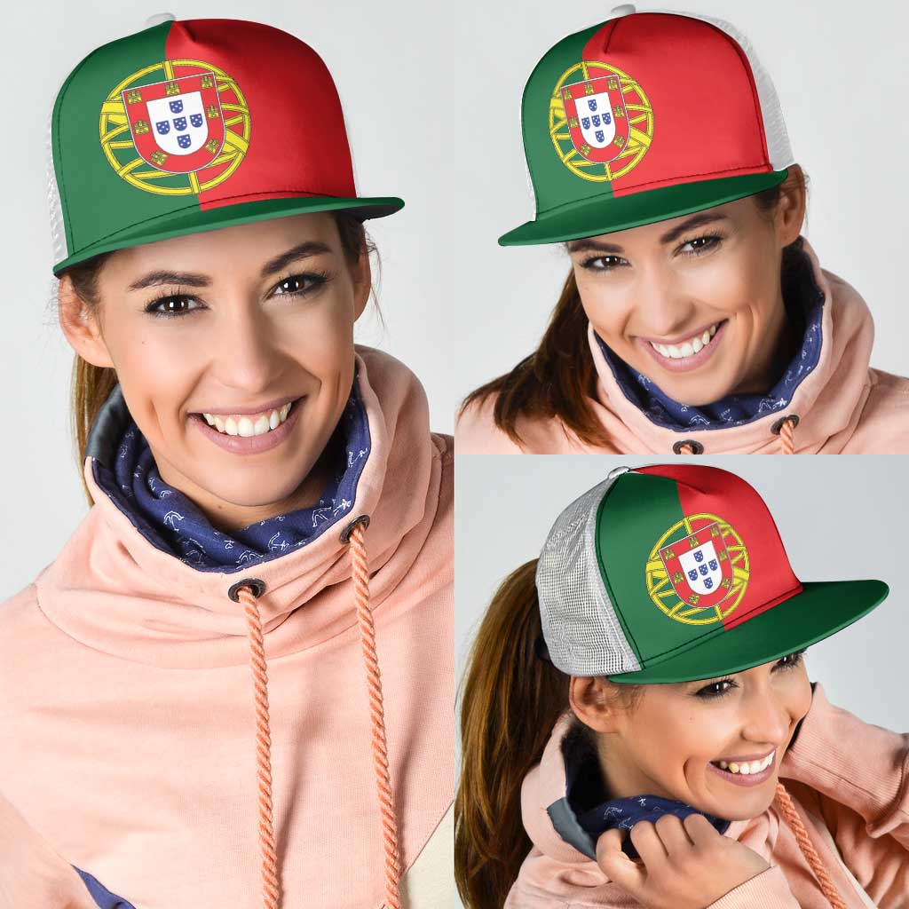 Portugal Mesh Trucker Cap National Flag Colors - Wonder Print Shop