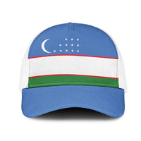 Uzbekistan Mesh Trucker Cap National Flag Colors - Wonder Print Shop