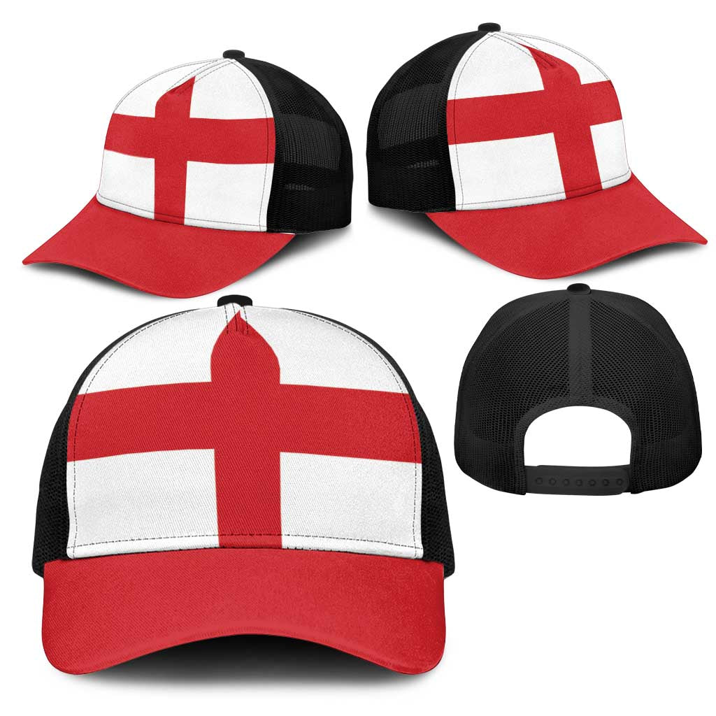 England Mesh Trucker Cap National Flag Colors - Wonder Print Shop
