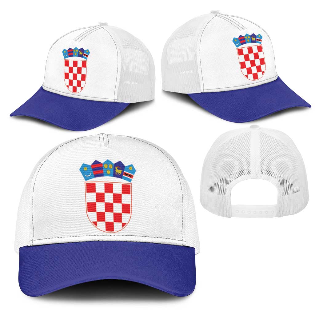 Croatia Mesh Trucker Cap National Flag Colors - Wonder Print Shop