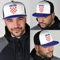 Croatia Mesh Trucker Cap National Flag Colors - Wonder Print Shop
