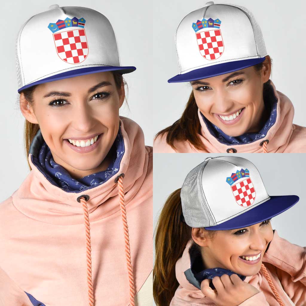 Croatia Mesh Trucker Cap National Flag Colors - Wonder Print Shop