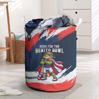 Benito Bowl Puerto Rican Football Laundry Basket Coquí Frog Puerto Rican