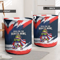 Benito Bowl Puerto Rican Football Laundry Basket Coquí Frog Puerto Rican