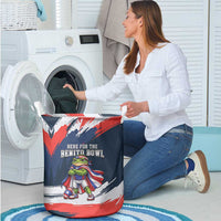 Benito Bowl Puerto Rican Football Laundry Basket Coquí Frog Puerto Rican