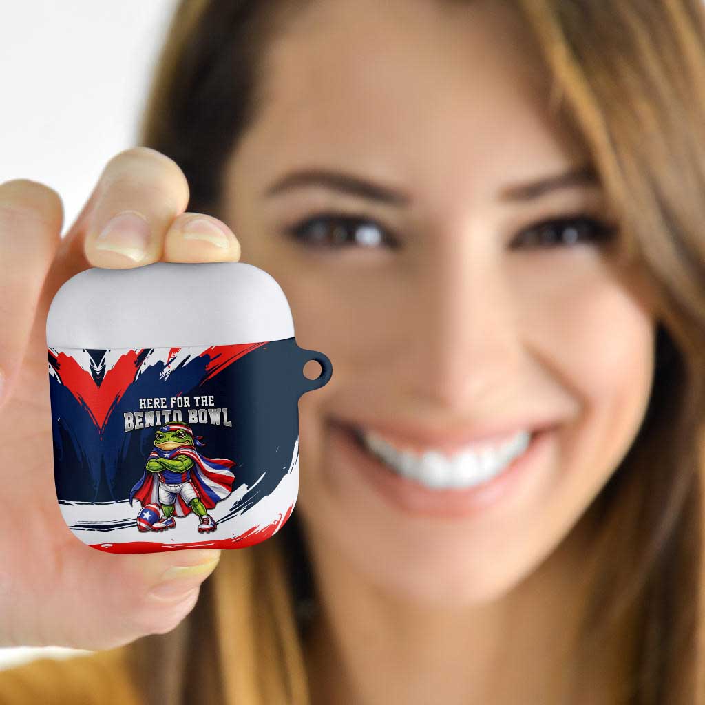 Benito Bowl Puerto Rican Football AirPods Case Coquí Frog Puerto Rican
