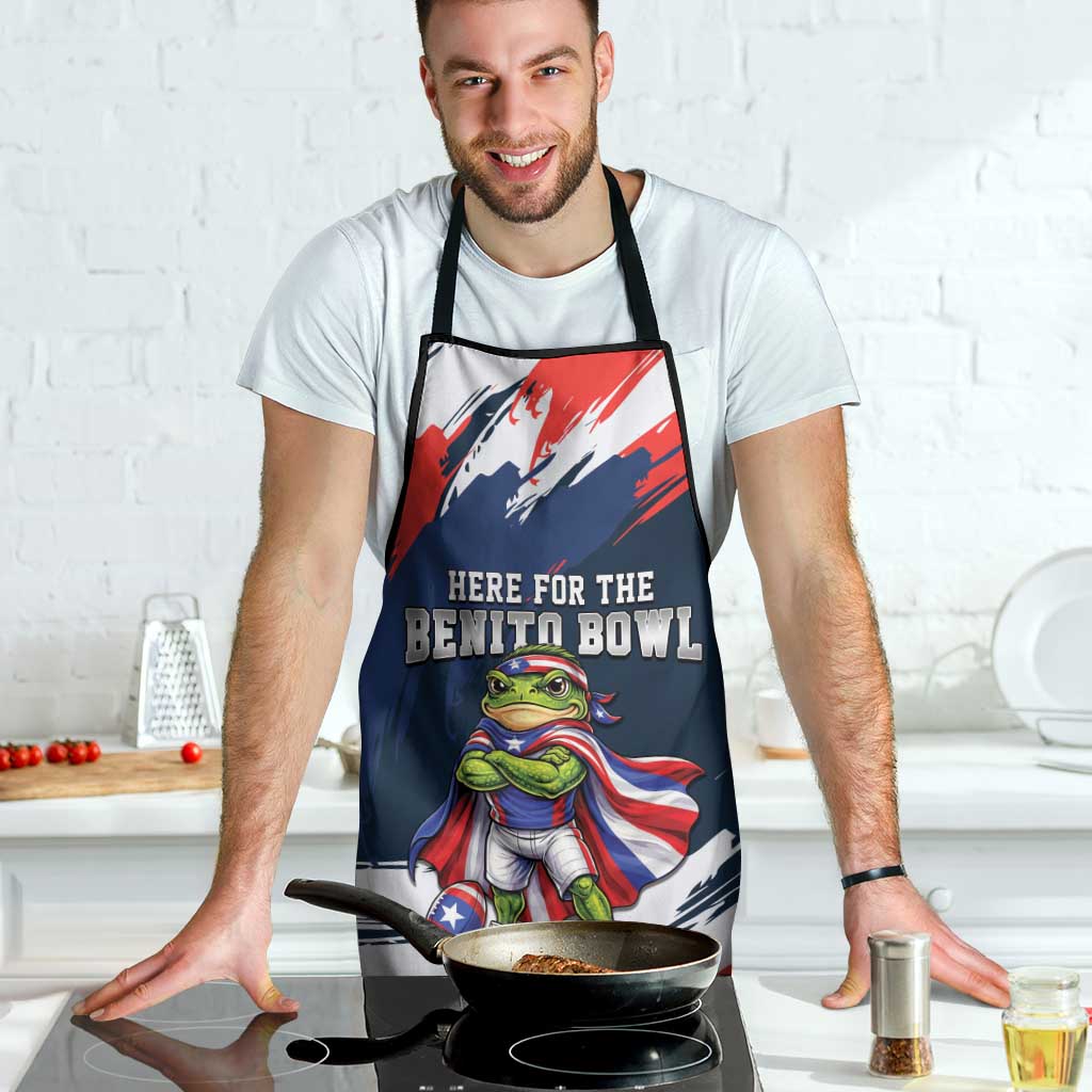 Benito Bowl Puerto Rican Football Apron Coquí Frog Puerto Rican