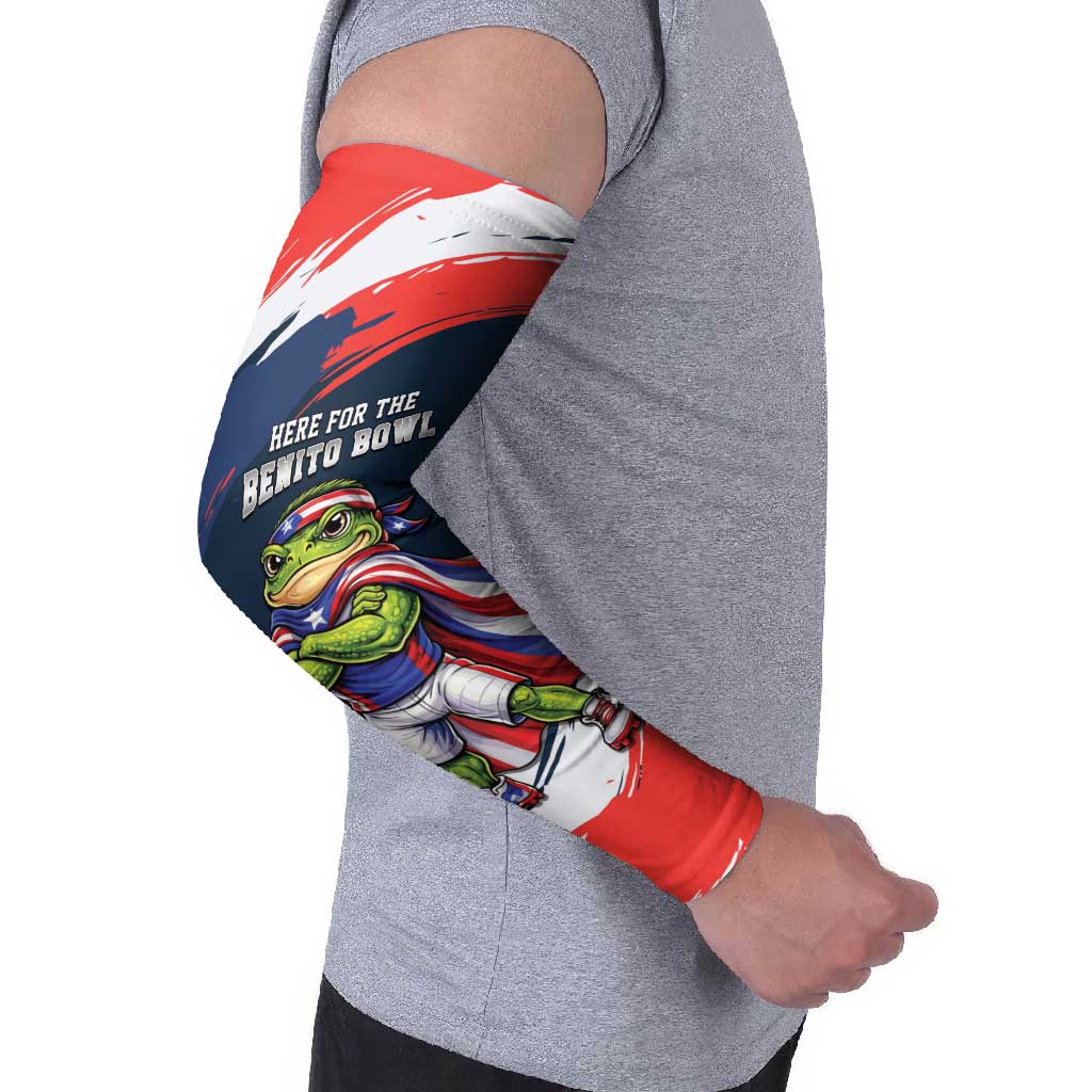 Benito Bowl Puerto Rican Football Arm Sleeves Coquí Frog Puerto Rican