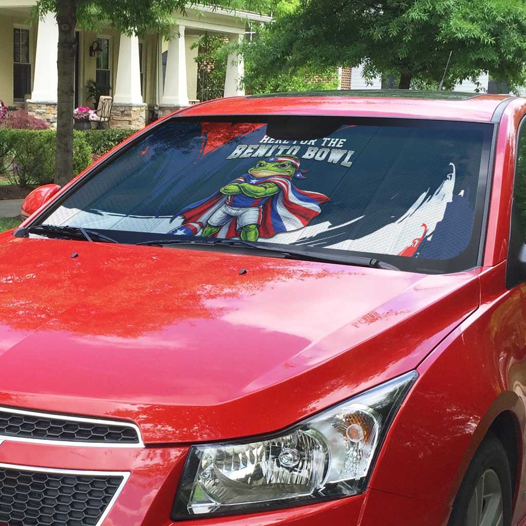 Benito Bowl Puerto Rican Football Auto Sun Shade Coquí Frog Puerto Rican