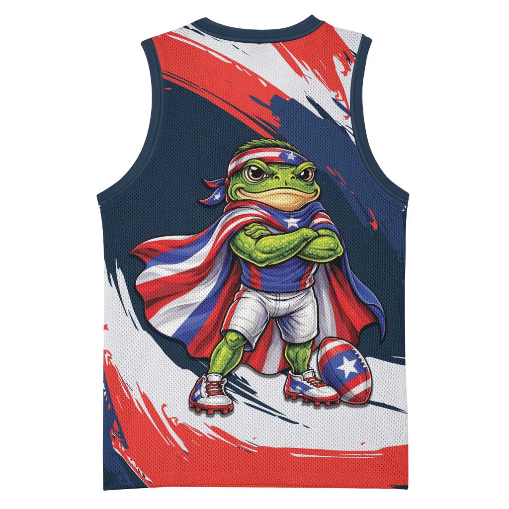 Benito Bowl Puerto Rican Football Basketball Jersey Coquí Frog Puerto Rican