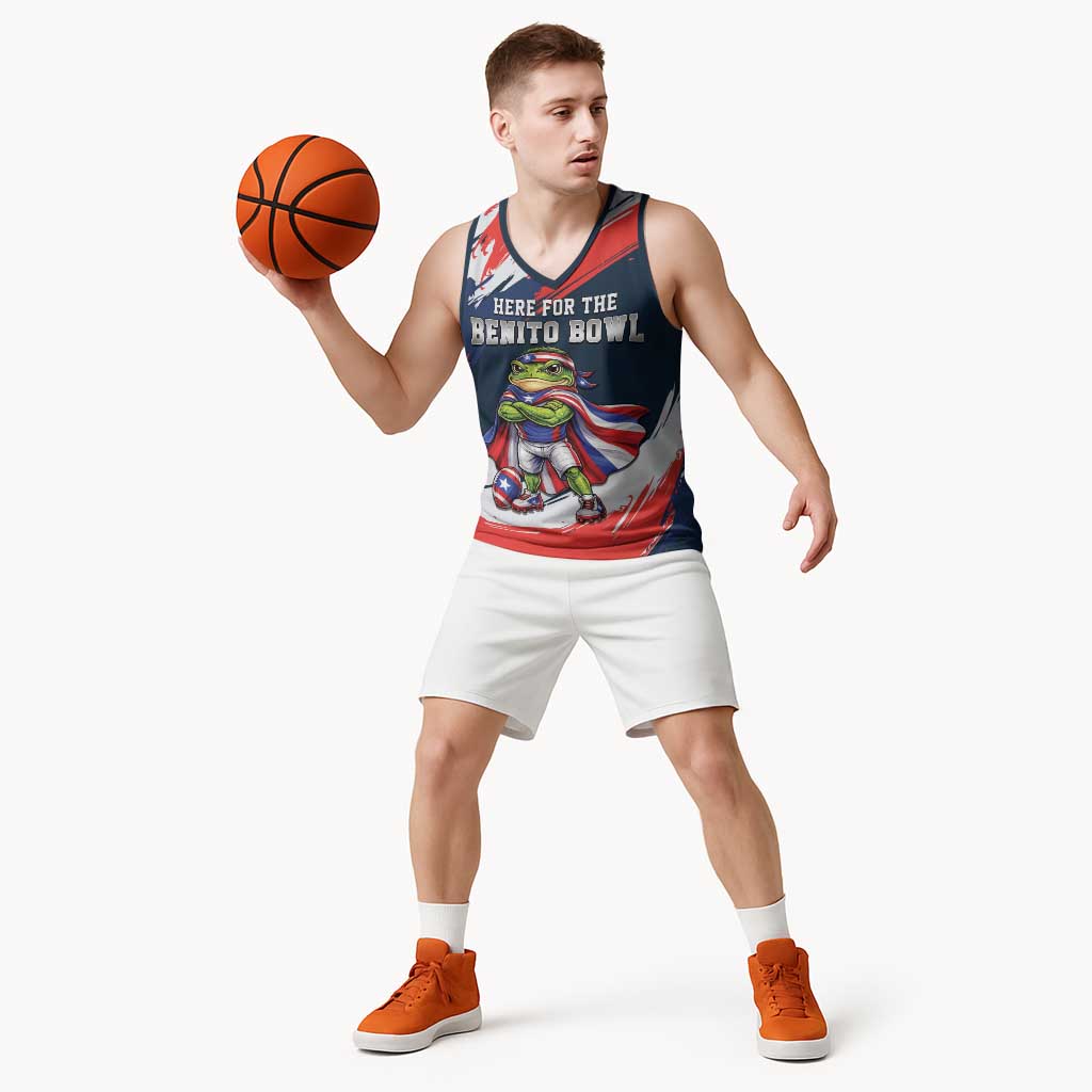 Benito Bowl Puerto Rican Football Basketball Jersey Coquí Frog Puerto Rican